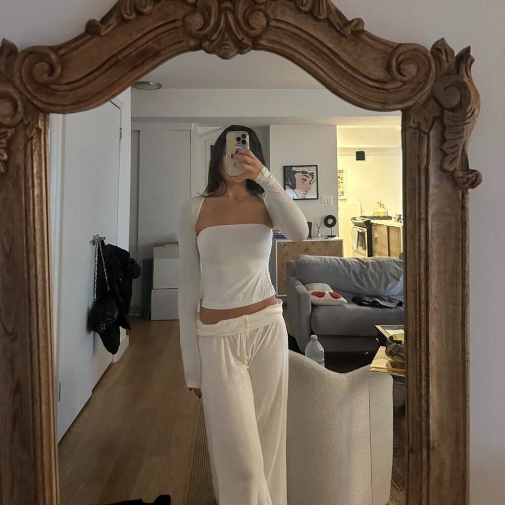 Princess Polly white tube top with matching white bolero!